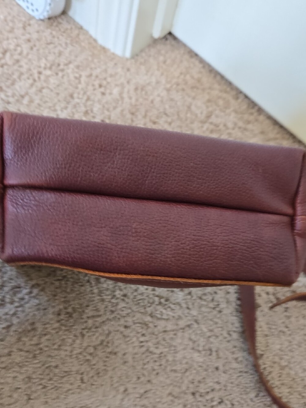 Portland Leather Mini Crossbody Zipper Tote - Picture 7 of 16